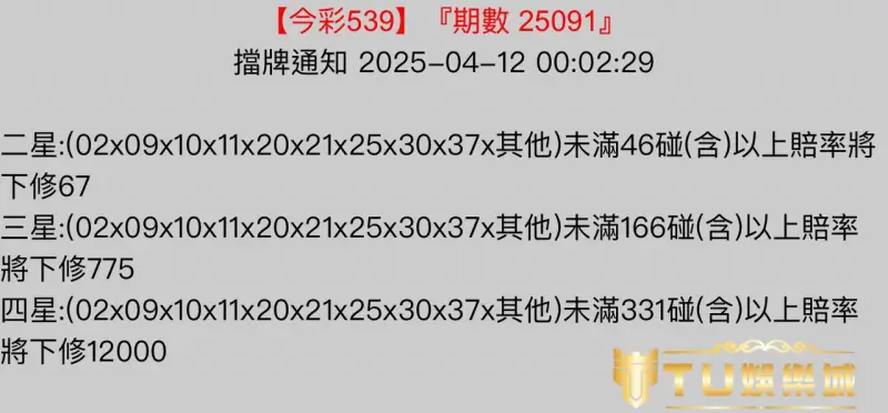 地下539擋牌通知哪裡看？